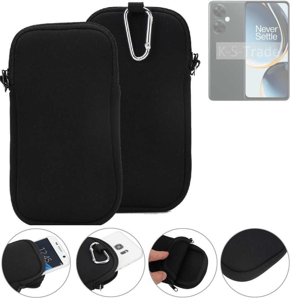 K-S-Trade Neopren-Hülle Handyhülle kompatibel mit OnePlus Nord N30 5G Schutzhülle Neoprenhülle Sleeve Schutz-Hülle Gürtel Tasche Case Holster