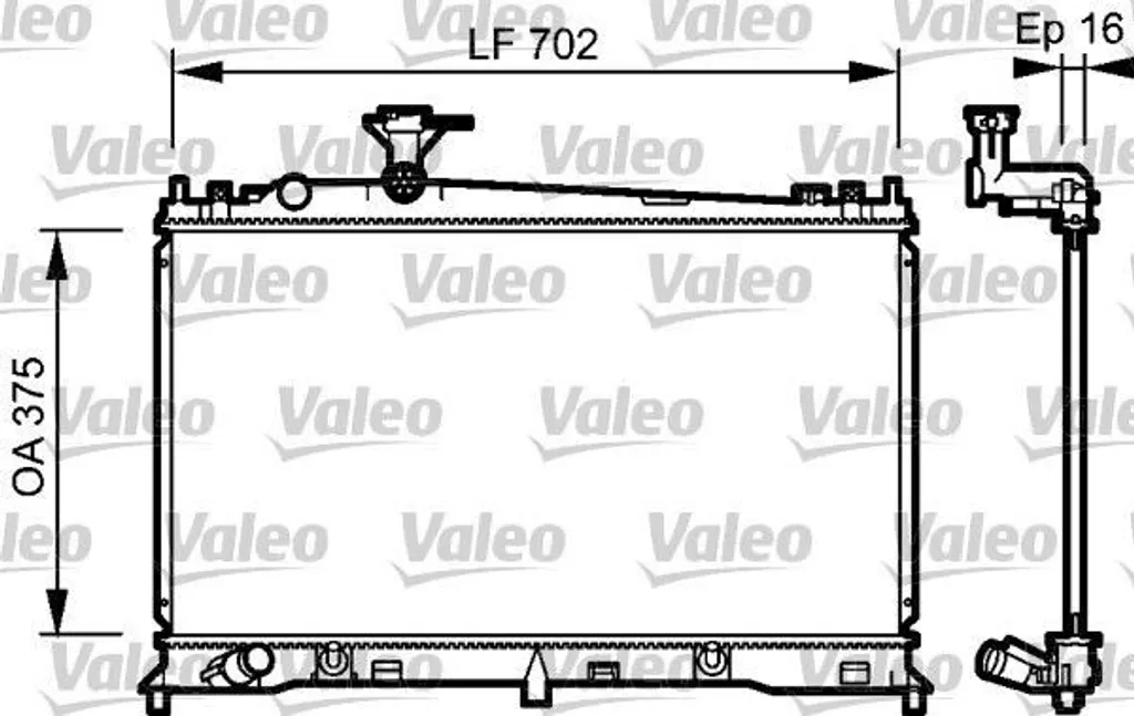 Radiateur de Refroidissement Moteur 734483 pour Mazda 6 (G) - Valeo