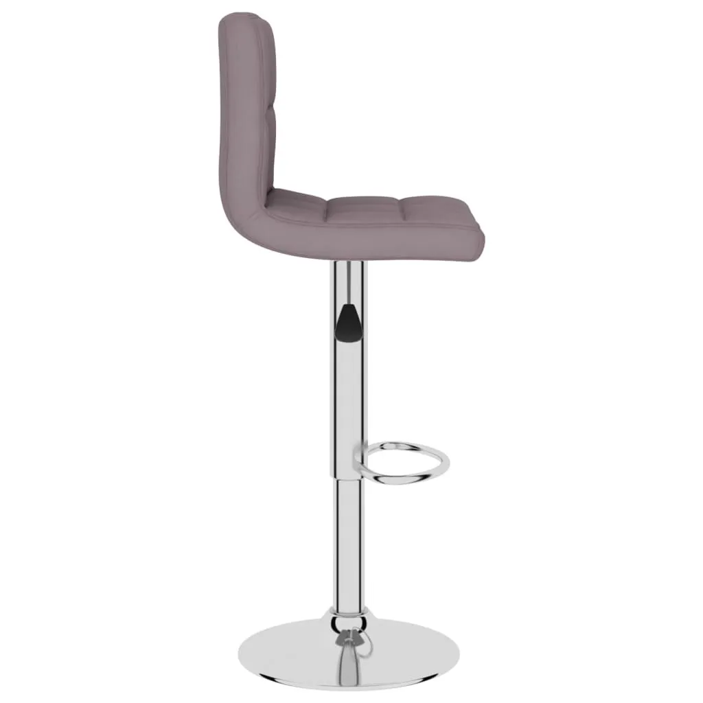 vidaXL Coppia Sgabelli Bar Tessuto Tortora | Design Moderno Girevole - 5