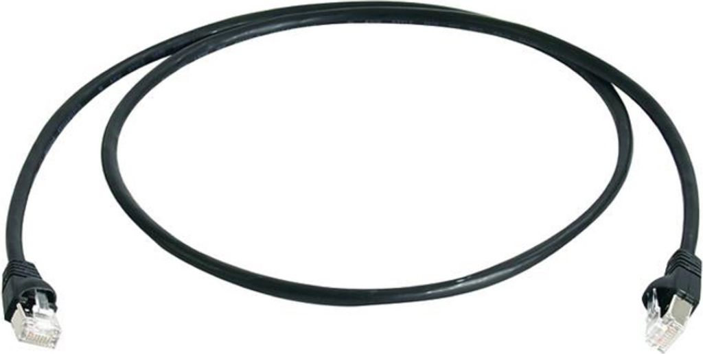 Telegärtner Patchkabel Kat.6A (tief) S/FTP 25 m schwarz
