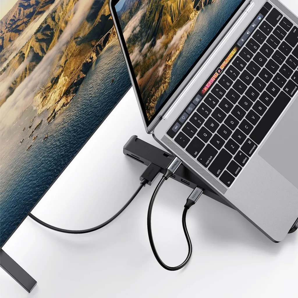 Station d'accueil USB-C 5-en-1 Hub et Support Pliable Aluminium X-Kit - 10