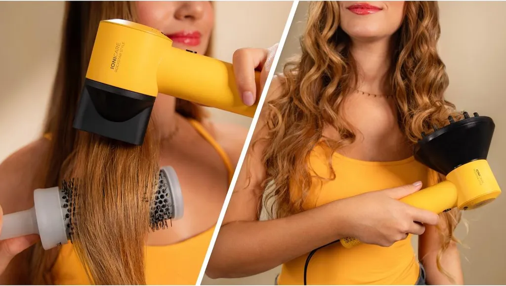 Sèche-Cheveux Cecotec RockStar Style 1500W Jaune spécial Brushing - 4