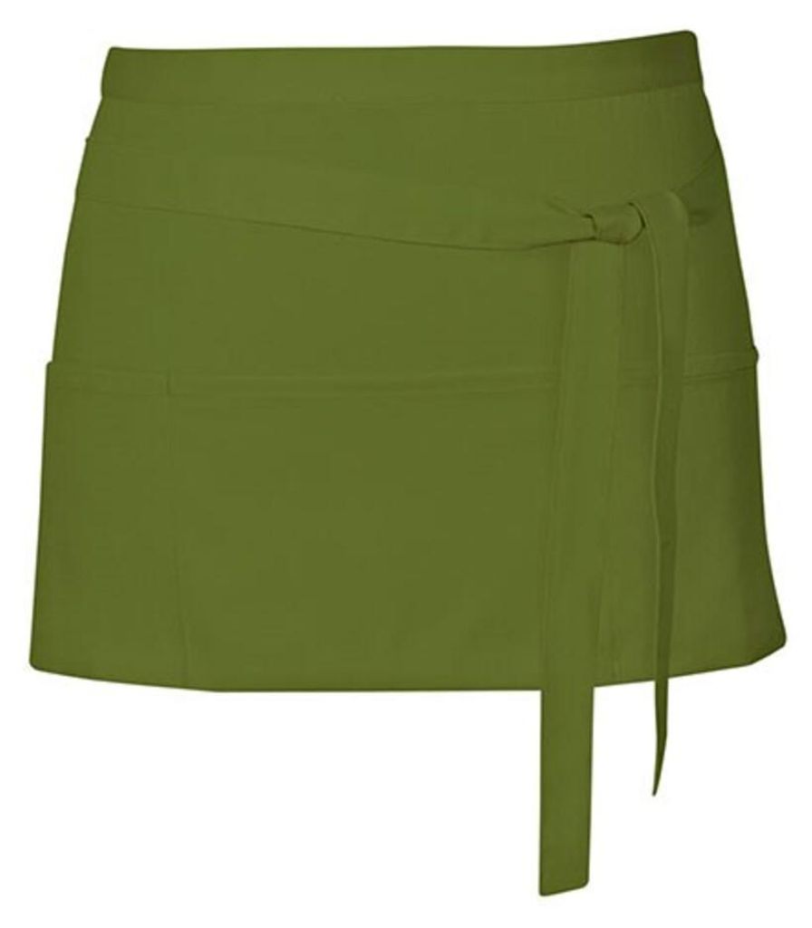 Link Kitchen Wear - Schürze, Cocktail-Stil LT5922 (Einheitsgröße) (Oliv)
