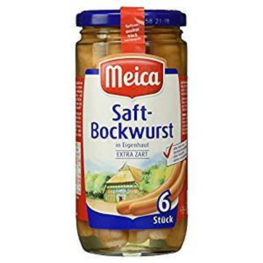 Meica saucisse de bock au jus, 6 pièces, 180 g Image du produit 