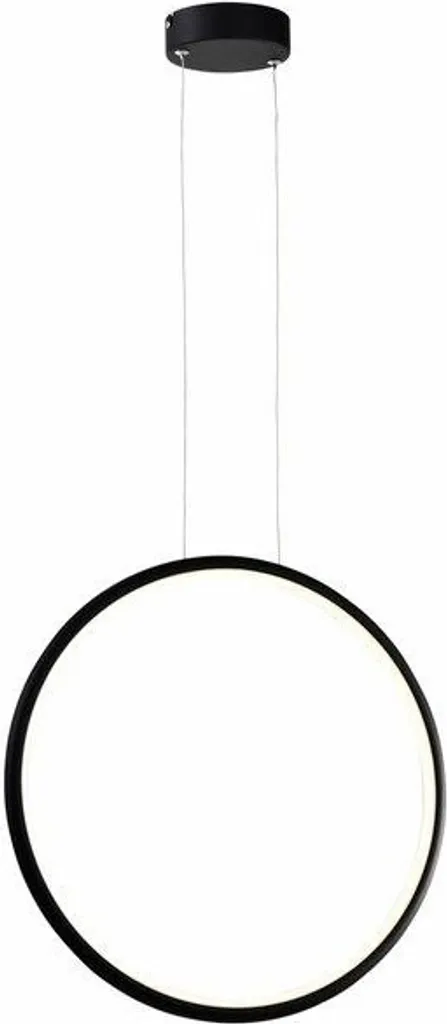Suspension LED anti-éblouissement noire 24W pour éclairage homogène