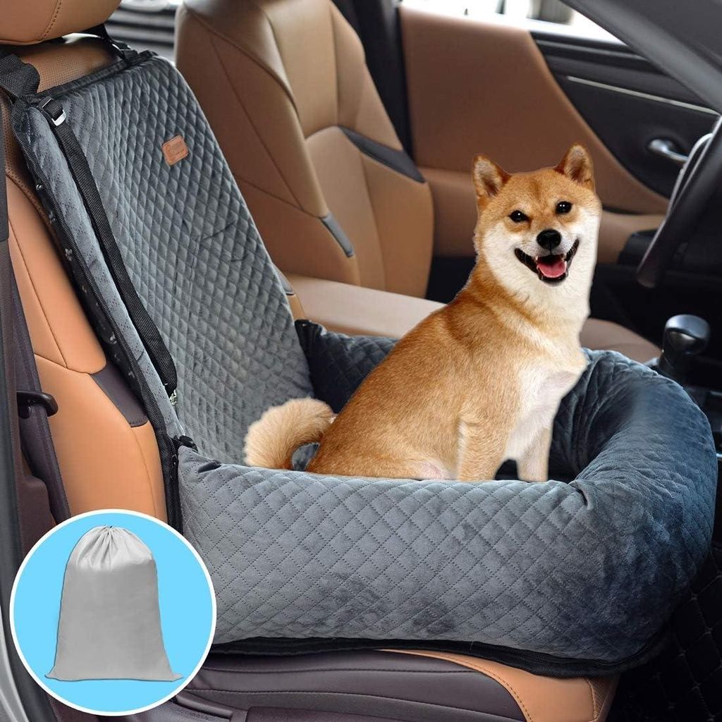 Hunde-Autositz, Haustier-Sitzerhöhung, Sicherheits-Autositz für Reisen mit Haustieren, der Hundesitz ist sicher und bequem und kann zur einfachen...