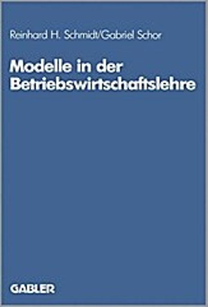Modelle in der Betriebswirtschaftslehre