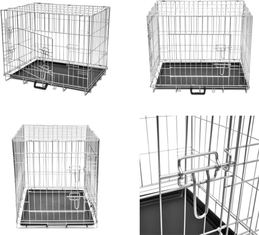 Faltbare Hundebox Metall L - Hundebox - Hundeboxen - Hundekäfig - Hundekäfige