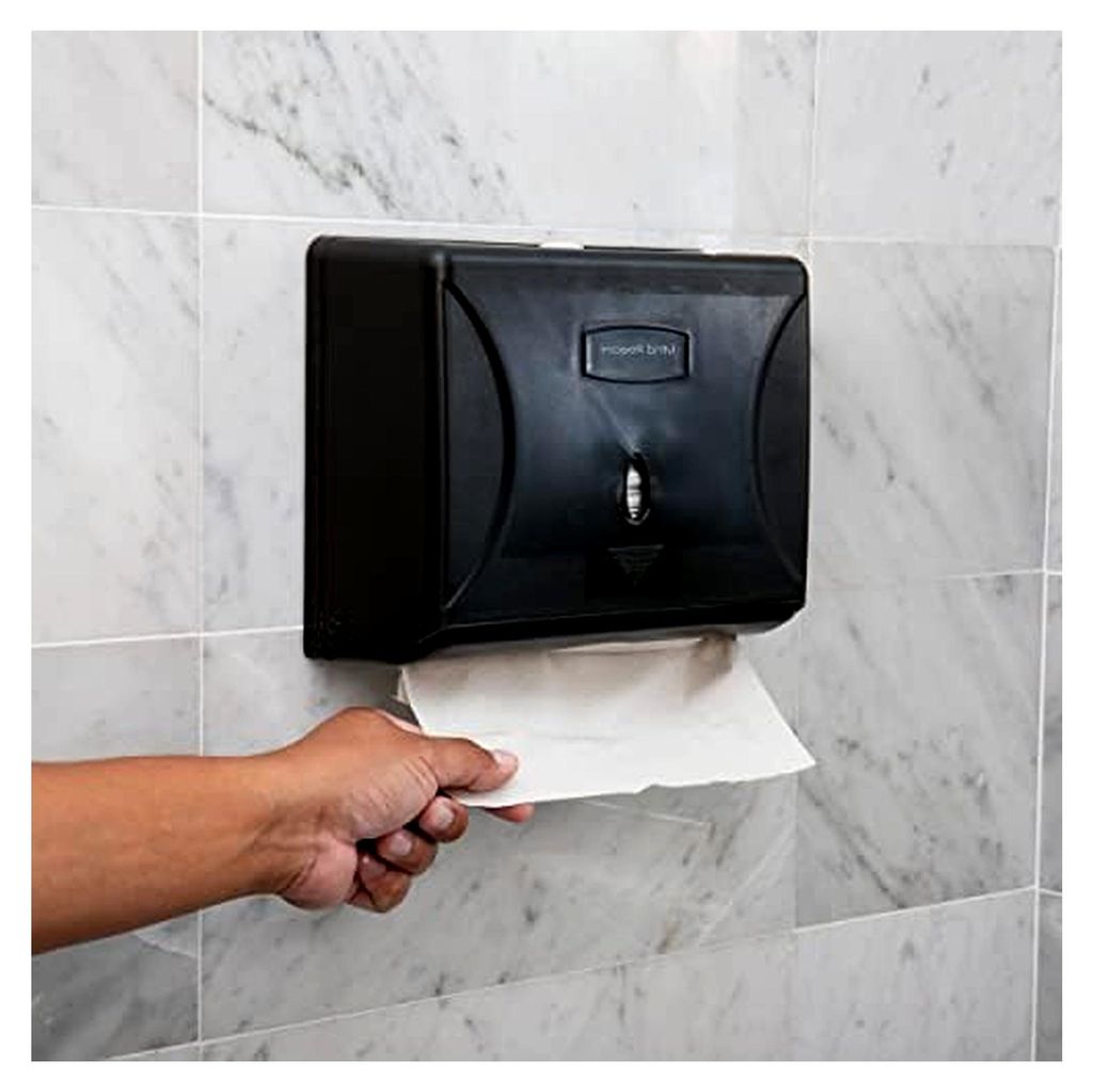 Papierhandtuchspender für Wandmontage, 3 Stück, Schwarz