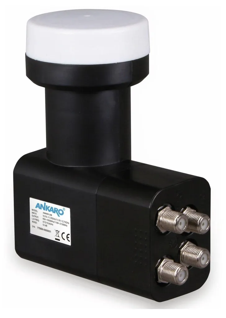 Ankaro LNB Quad 4 Uscite con Filtro LTE e Protezione Meteo - Shop