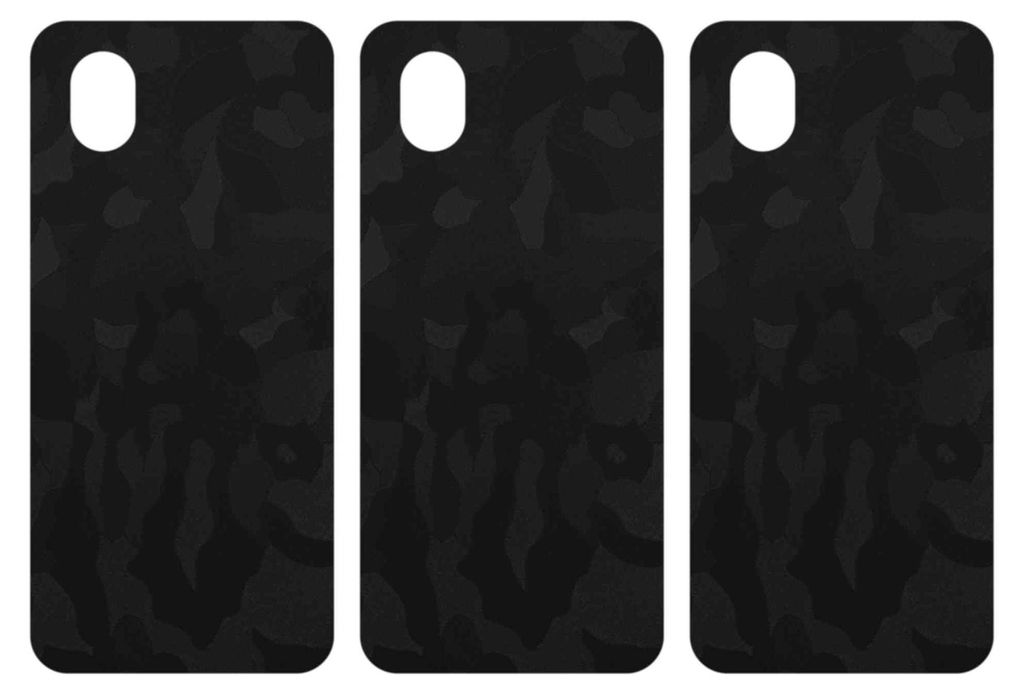 apgo Rückseite Schutzfolie, Skin, kompatibel mit TCL 201, Hinten Displayschutzfolie aus Vinylfolie, kratzfest, einfache Montage - Schwarzes Tarnmu...