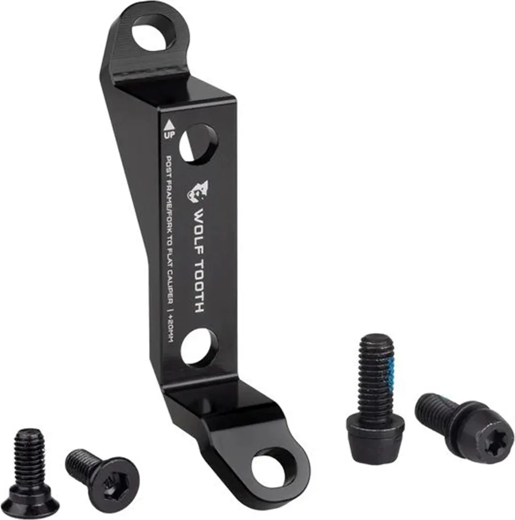 Adaptateur Wolf Tooth de frein à disque Post à Flat Mount en Alu CNC