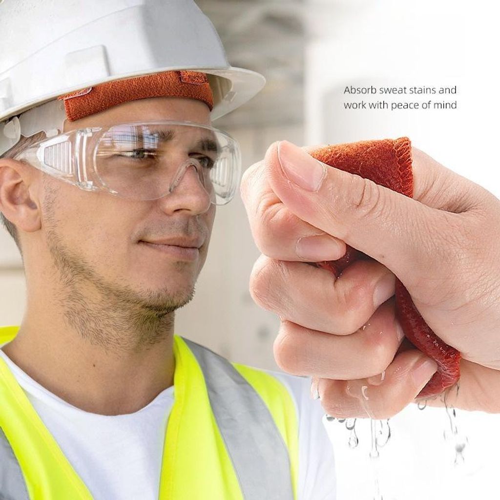 INF Helmhut Schweißband, Universalgröße, Flammhemmendes Frottee, 2 Stück