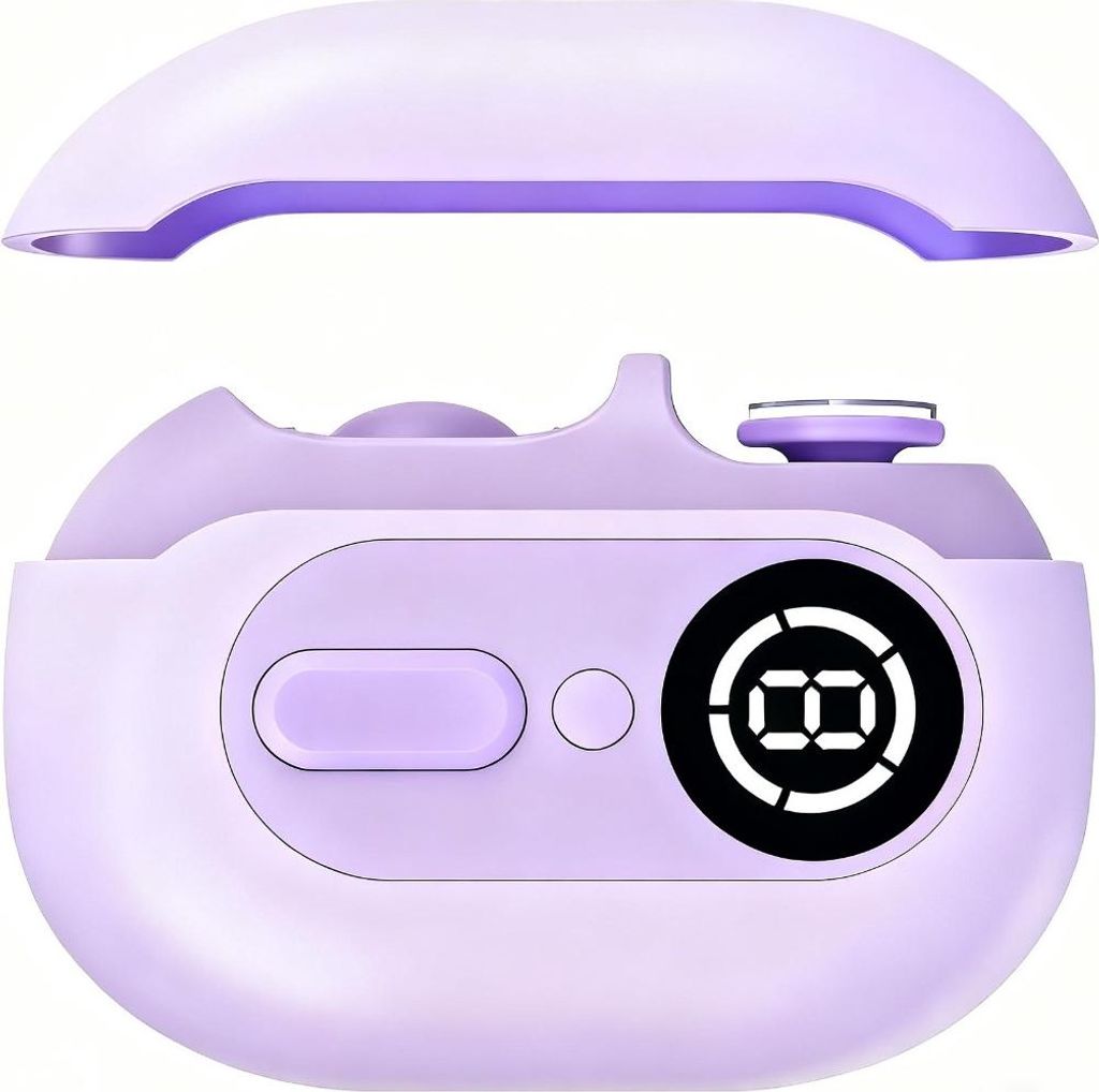 INF 4-in-1 Elektrischer Nagelknipser: Professionelle Nagelpflege mit LED Licht Violett