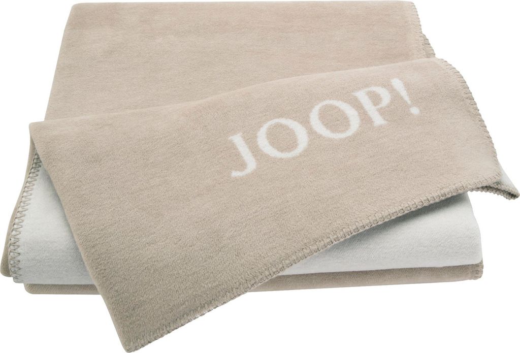 JOOP! Wohndecke Uni Doubleface Sand & Pergament ca. 150 x 200 cm