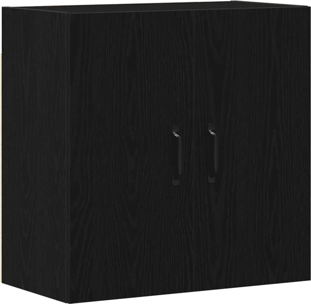 vidaXL Mobile a Parete 60x31x60 cm Rovere Nero | Struttura Rinforzata