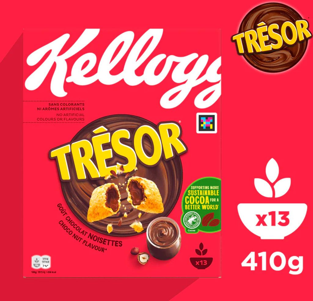 Kellogg's Tresor Choco Nut Flavour (6x 410g) – knusprige Produktbild 3
