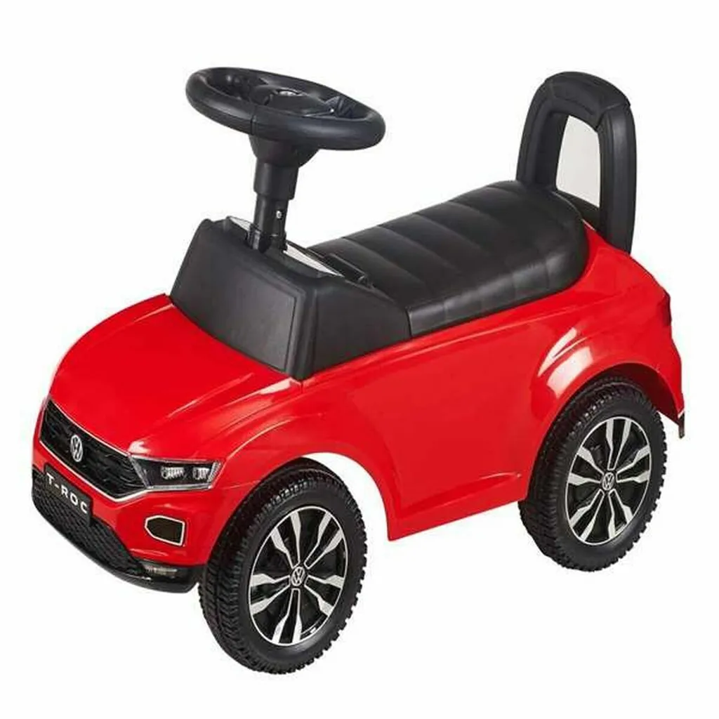 Trotteur Bébé Anti-Basculement Voiture Porteur Stable Runruntoys Rouge