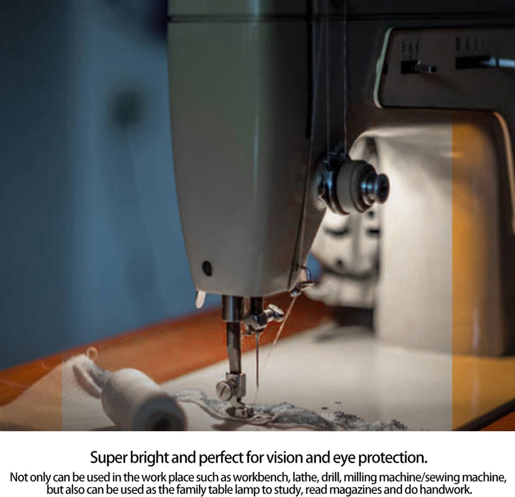 Luce per macchina da cucire super luminosa 30 LED Lampada da lavoro flessibile multifunzionale per trapano da banco  39