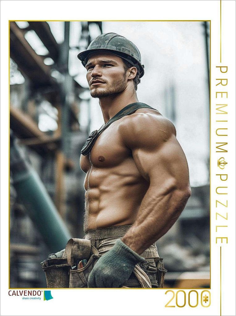 CALVENDO Puzzle Die Welt braucht starke Männer – ich brauche nur seinen Blick | 2000 Teile Lege-Größe 90x67cm Foto-Puzzle für glückliche Stu...
