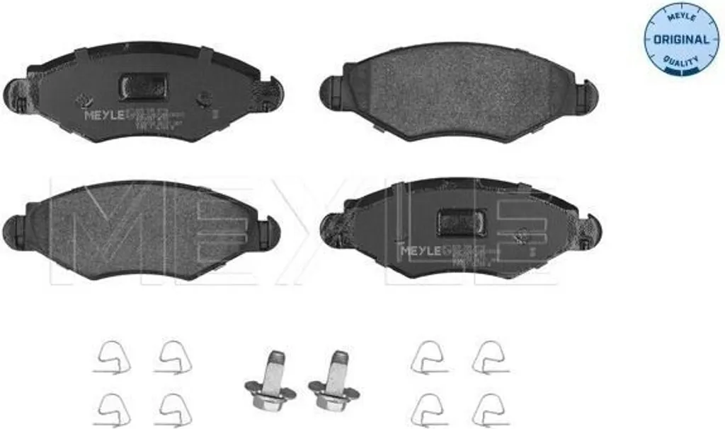 Stop aux bruits de freinage : Plaquettes avant MEYLE pour Peugeot 206