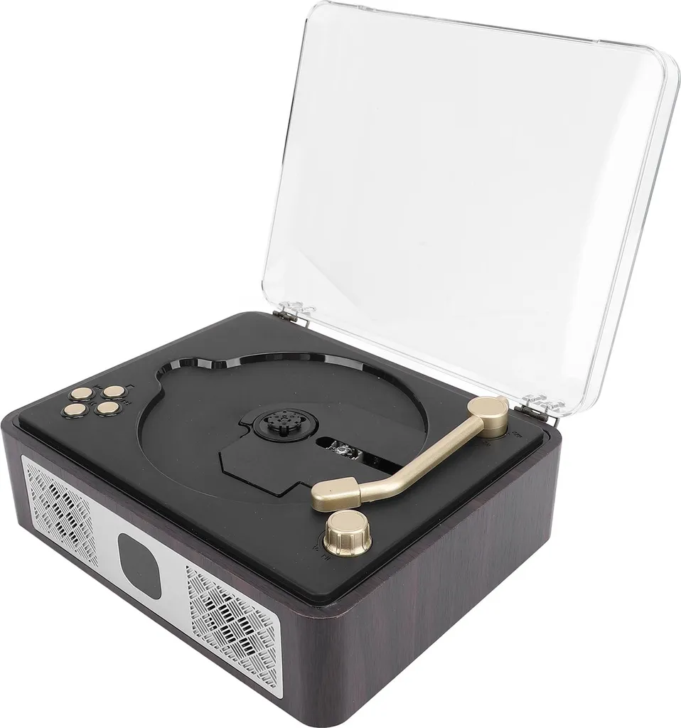 Lecteur CD de Bureau avec Télécommande et Haut-parleurs Stéréo Intégrés - 4