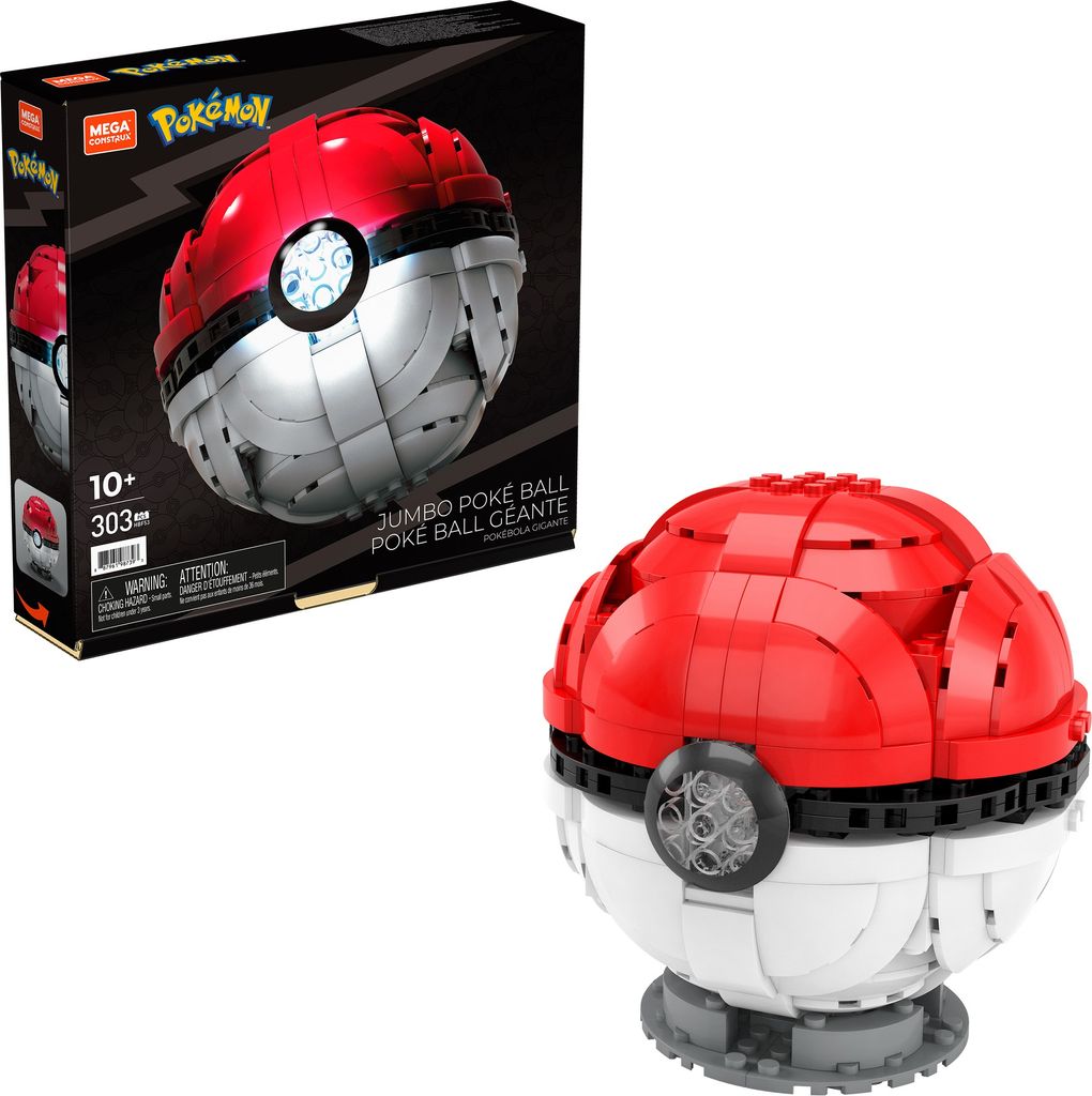 Palla Poké Mega Construx Pokémon Luminosa Jumbo Immagine del prodotto 