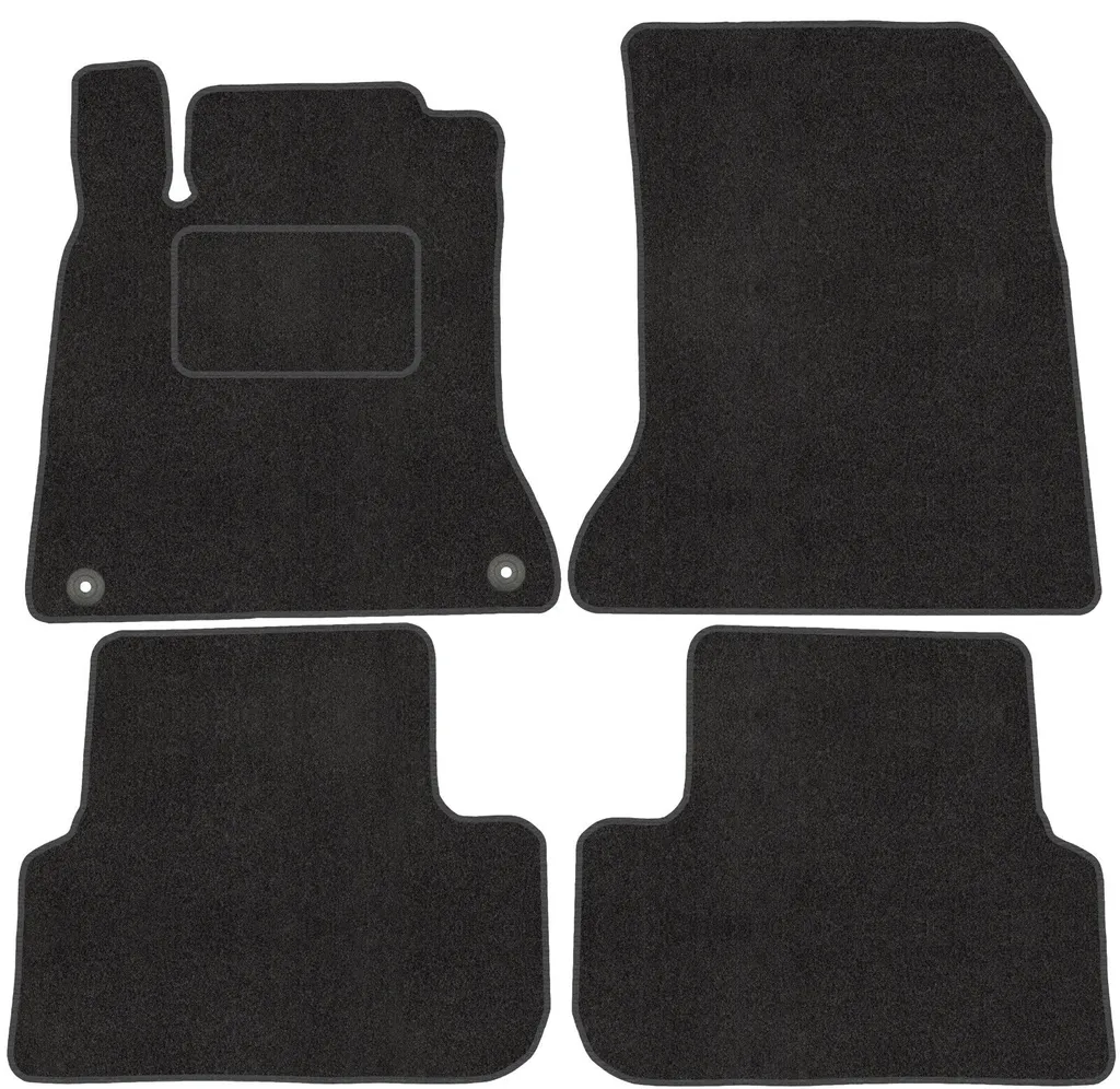 Velour Fußmatte Satz für MERCEDES A W176 (12-20) - Qualità Premium - Passgenau
