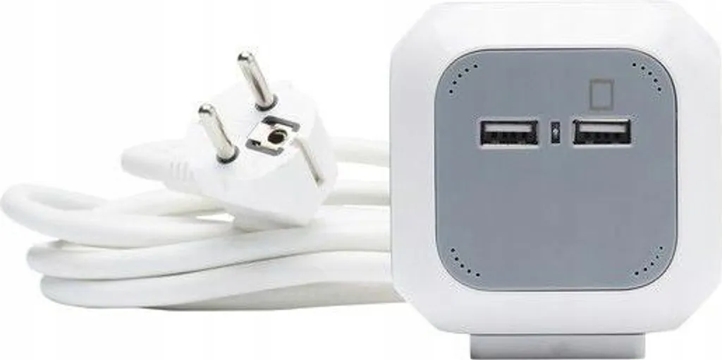 Cubo Multipresa Design ORNO OR-AE-13144 con USB 2.1A e Cavo 1.4m - 13