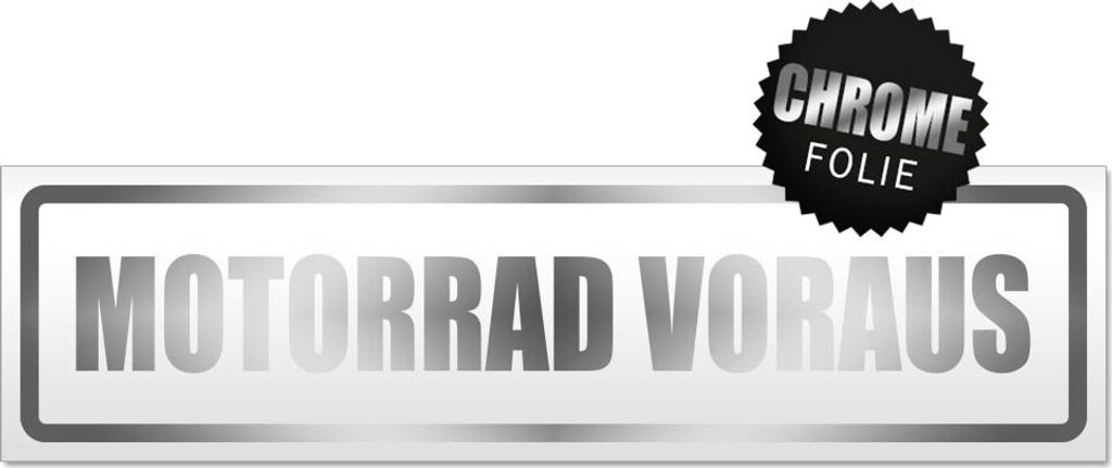 Motorrad voraus 1 Magnetschild Schild magnetisch