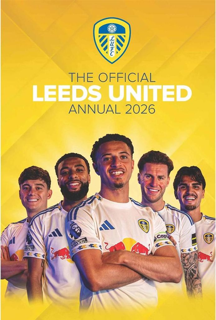 Leeds United FC - "2026" Jahrbuch TA13981 (Einheitsgröße) (Gelb)