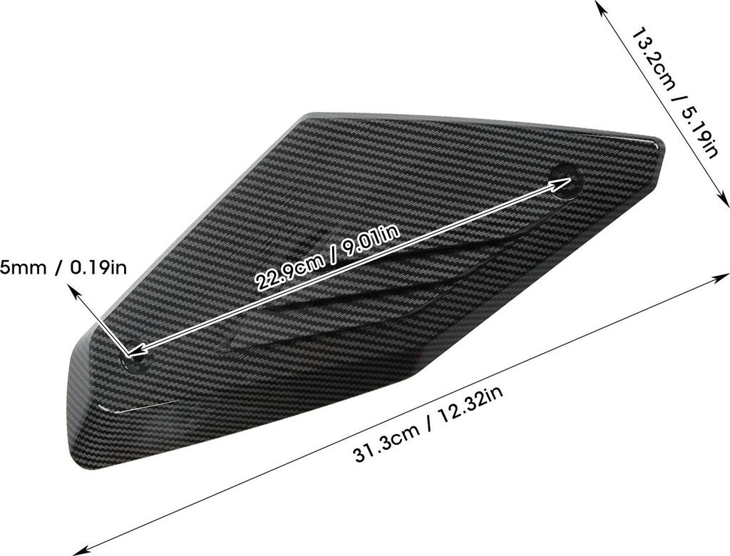 2PCS Motorrad Seite Panel Lufteinlass Abdeckung Schutz Schutz Ersatz für CB650R 2019 2020 2021Carbon Faser Stil