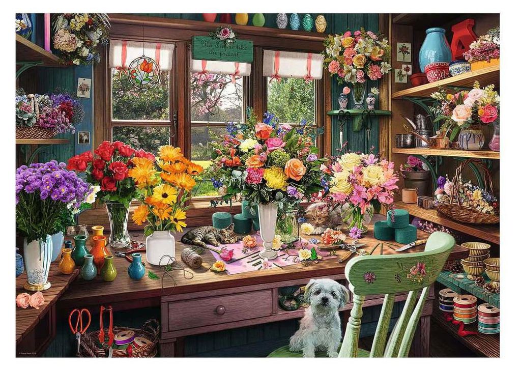 RAVENSBURGER Puzzle n. 13 Magia floreale 1000 bambole Immagine del prodotto 