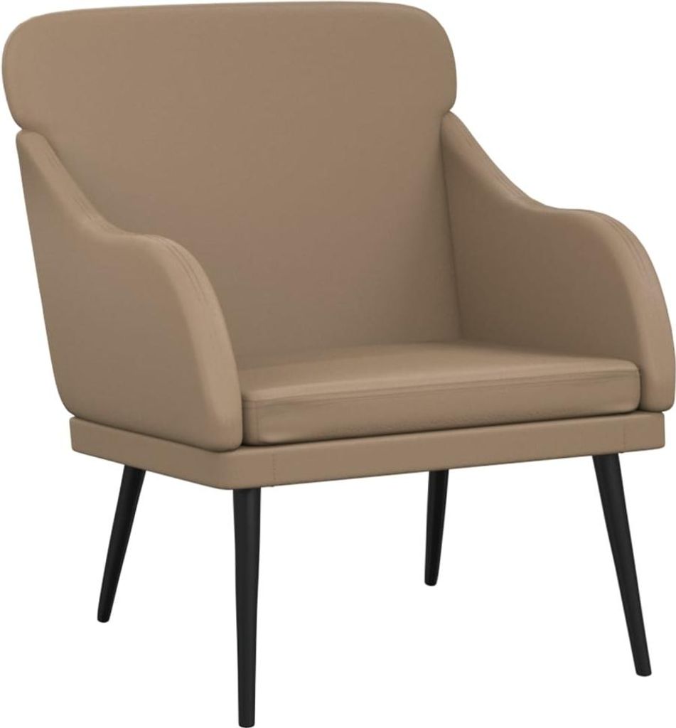 Sessel Cappuccino-Braun 63x76x80 cm Kunstleder