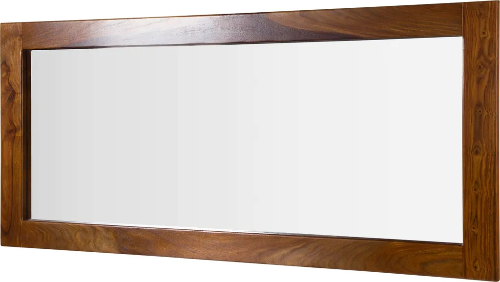 Miroir MASSIVMOEBEL24 TORONTO #313 en bois de Sheesham noisette 145x65