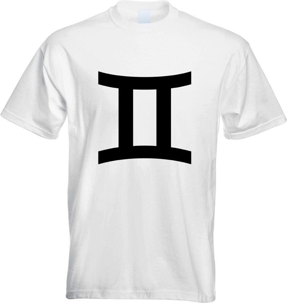 Kiwistar - T-Shirt - Weiss - Zwilling Sernzeichen Motiv Bedruckt Funshirt Design Print - mit Motiv Bedruckt - Funshirt Design - Sport - Freizeit - ...