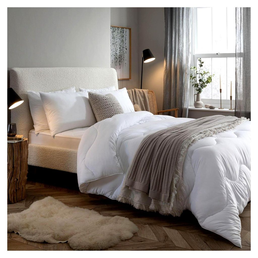 Spundown Doppelbettdecke, 10,5 Tog – warm, leicht, hypoallergen, waschbar, Ganzjahresdecke, Doppelbett, Hotelqualität, Steppdecke mit recycelter...