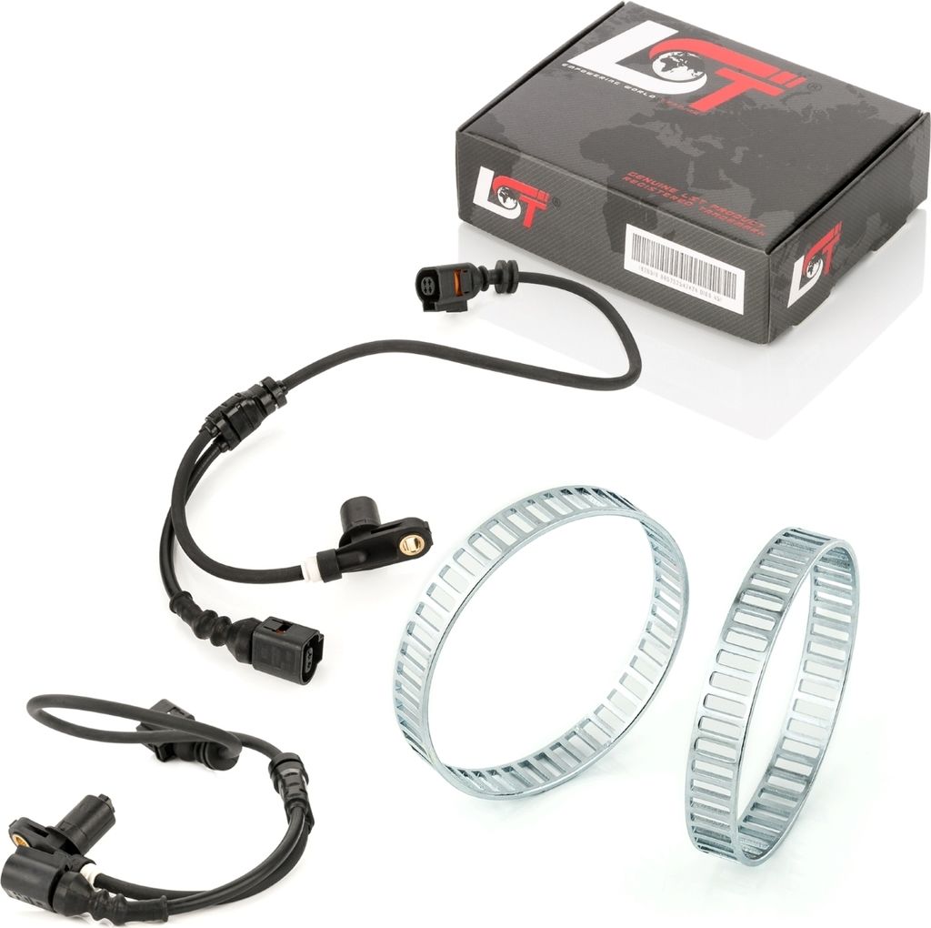 2x ABS-Sensor und ABS-Ring Vorderachse 48 Löcher für FORD SEAT VW SHARAN ab 2001