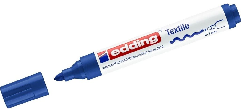 Edding 4500, Blau, Rundspitze, Blau, Weiß, Polypropylen Produktbild 