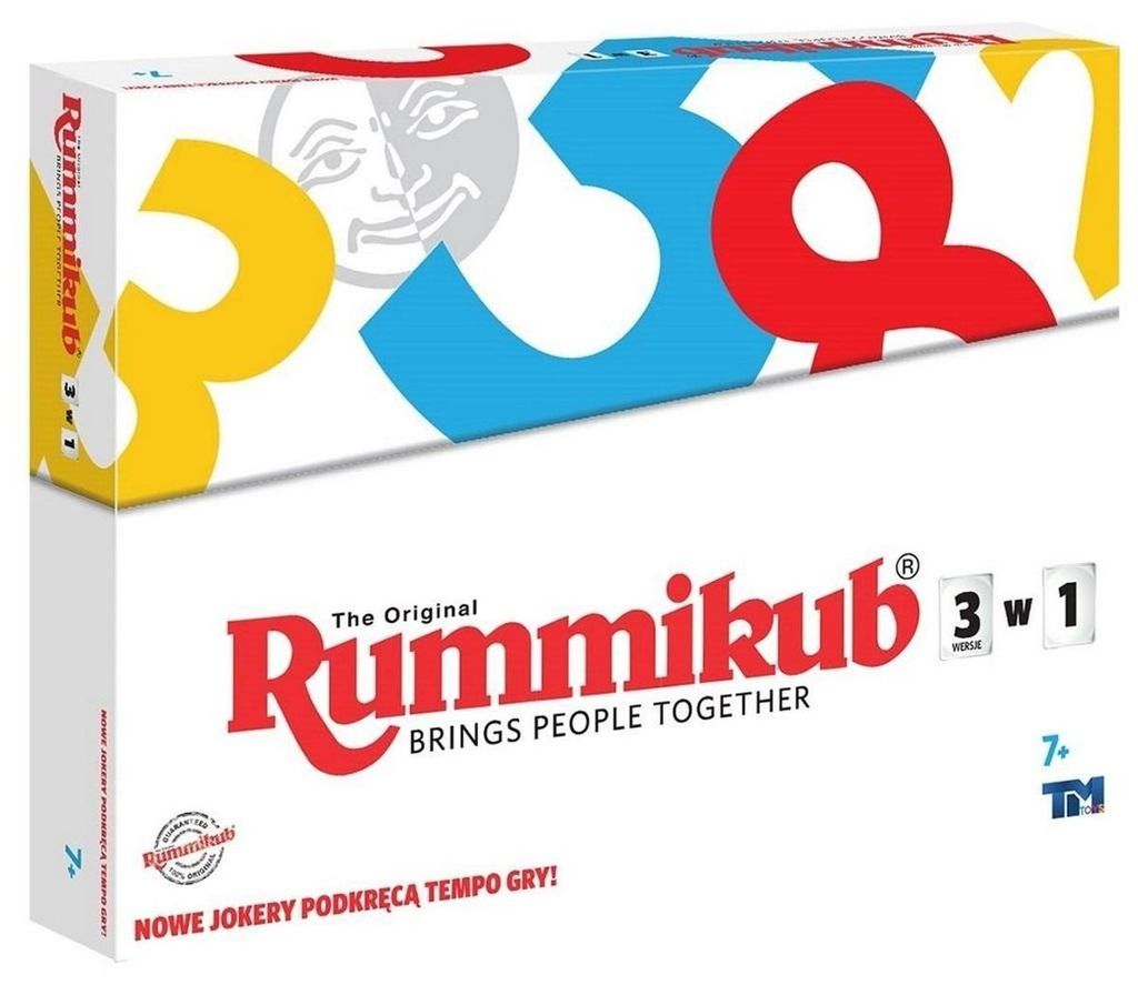 Rummikub 3w1 gra towarzyska dla całej rodziny Zdjęcie produktu 