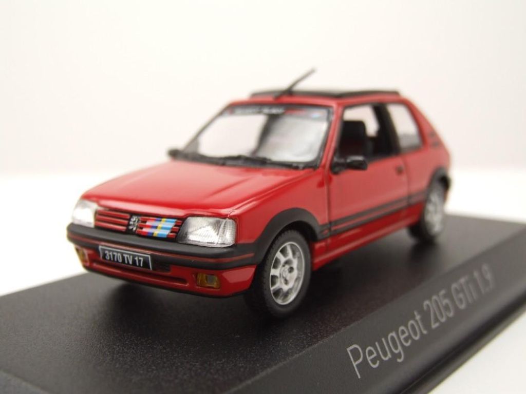 Norev 471751 Peugeot 205 GTi 1.9 1991 rot PTS Deko 1:43