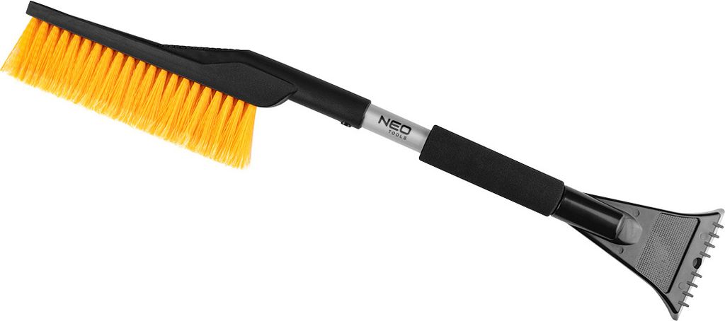 NEO TOOLS Eiskratzer Auto mit Schneebesen Schwarz-Gelb