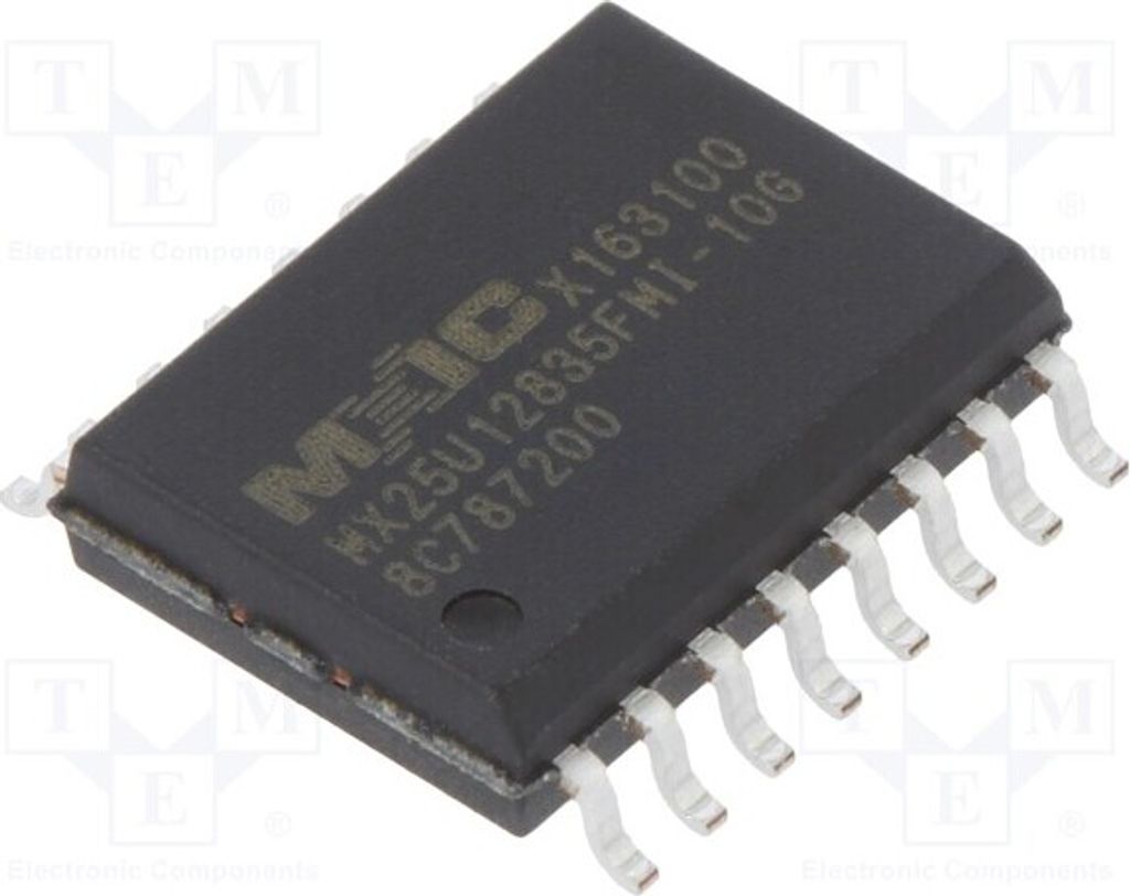 1x FLASH Speicher 1,65÷2V 128Mbit SOP16 104MHz serielle MX25U12835FMI-10G/TUBE Se