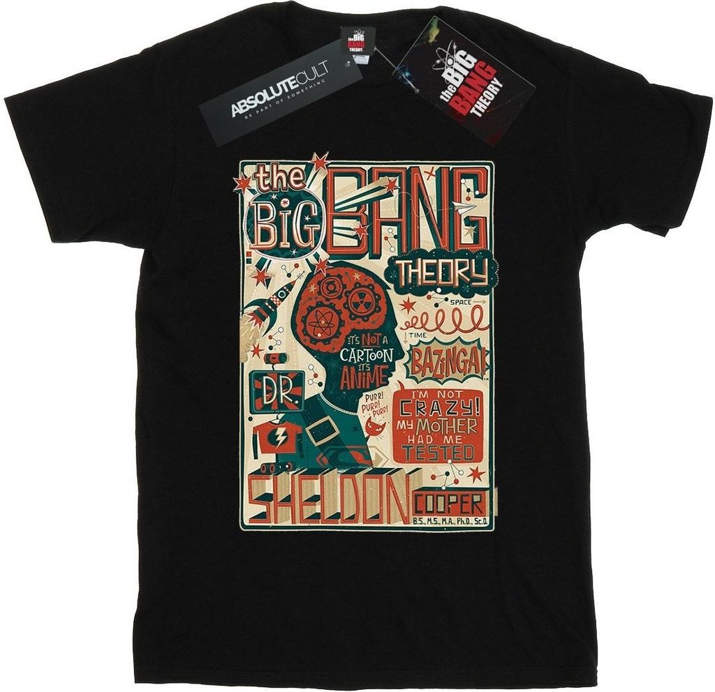 Big Bang Theory - T-Shirt für Damen BI11449 (L) (Schwarz)