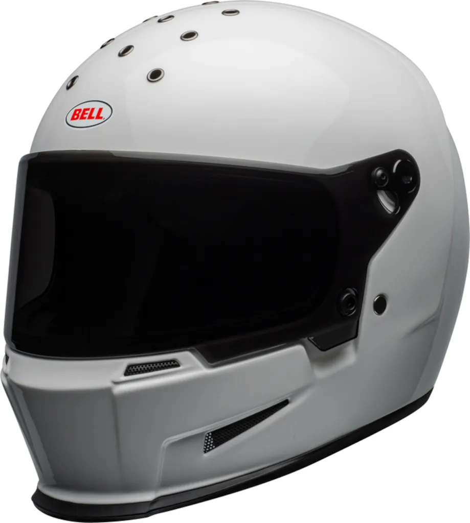 Casque Bell Eliminator Solid 06 Blanc XL 61-62 cm pour Moto de Route