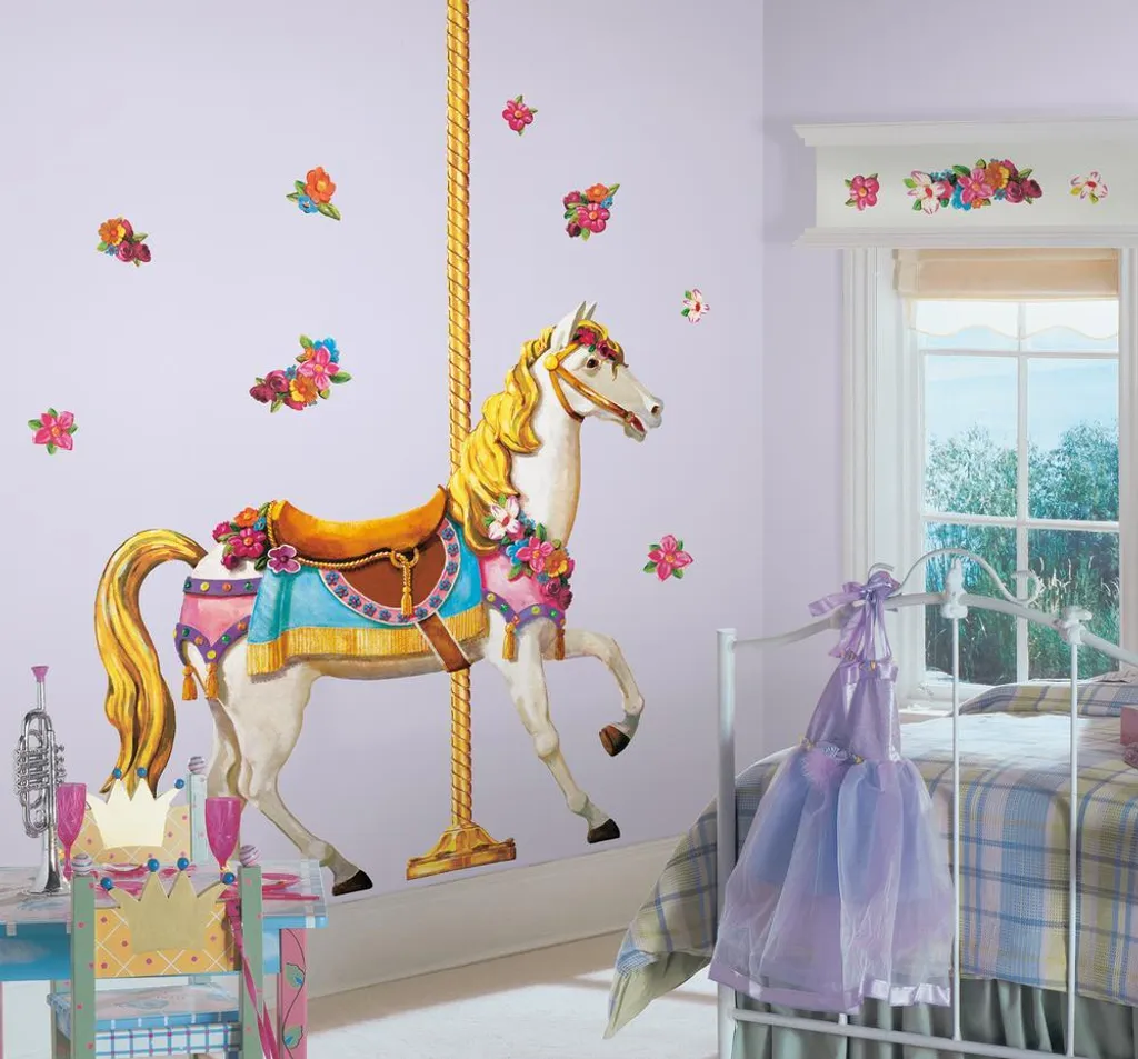 Sticker mural RoomMates Carousel - Décoration murale repositionnable - 2