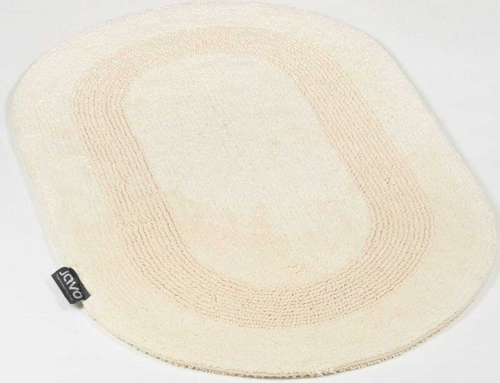 Badematte, 100% Baumwolle, dicker ovaler Teppich Lux Produktbild 