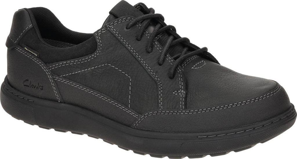 Clarks MAPSTONE LO GTX Herrenschuhe - bequeme Schnür Halbschuhe schwarz NEU