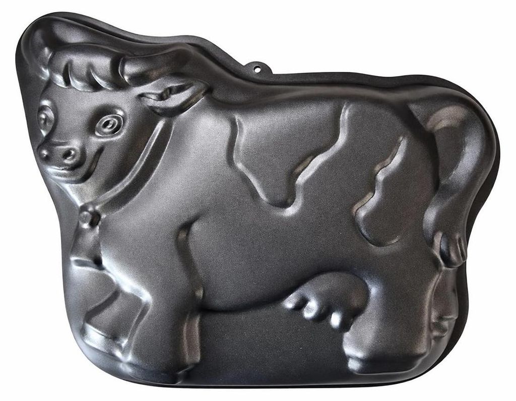 NEUSTANLO Backform Kuh | Metall Kuchenform Tiermotiv | Produktbild 