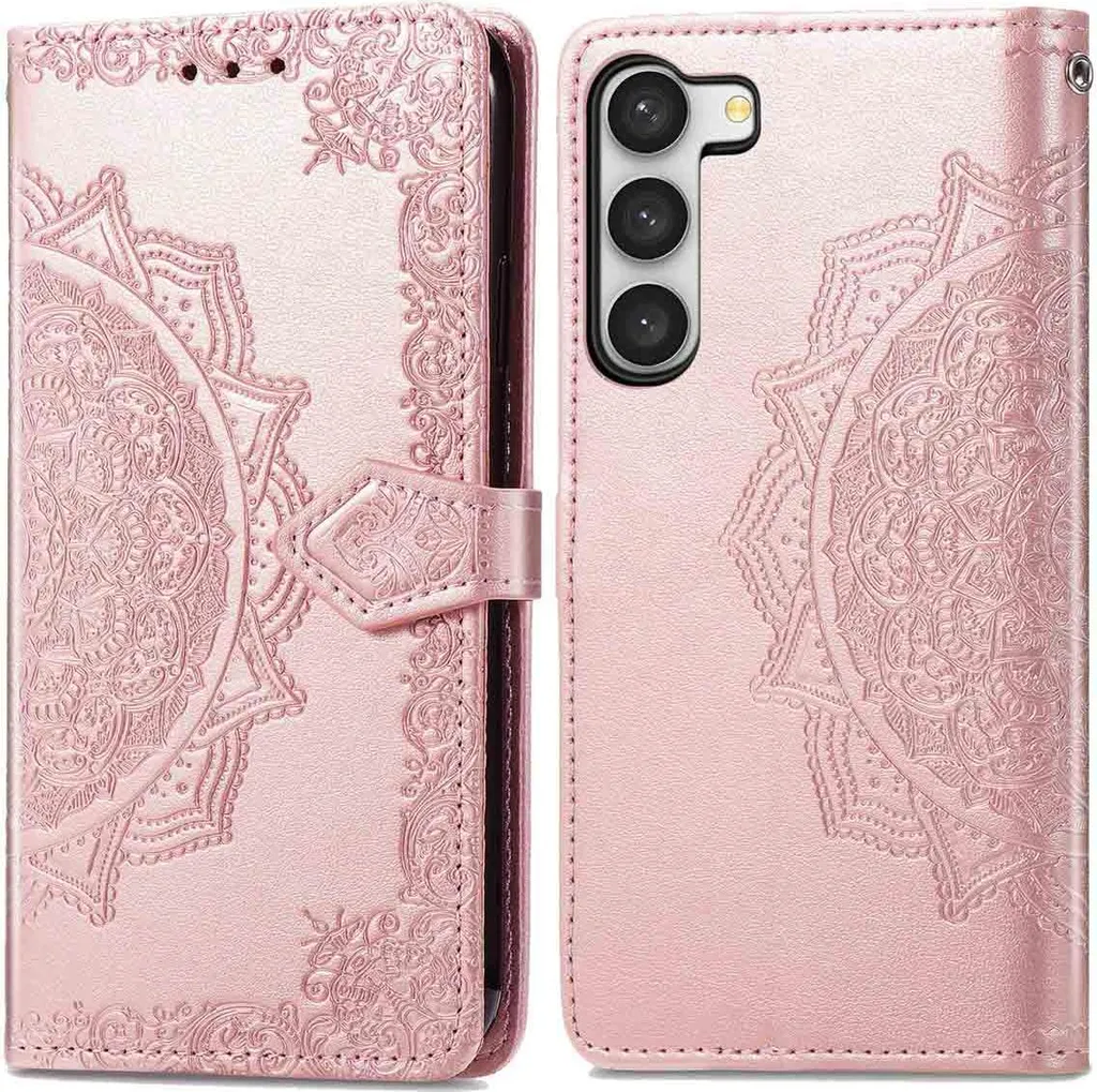 Custodia Mandala imoshion per Samsung Galaxy S23 Oro Rosa - Elegante Case